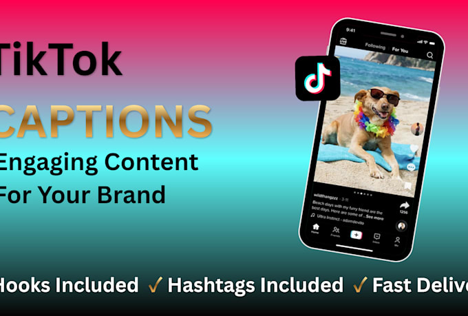 write engaging tiktok captions for your content